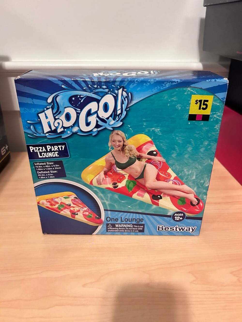 Bestway H2O Go! Pizza Party Lounge Inflatable Pool Float